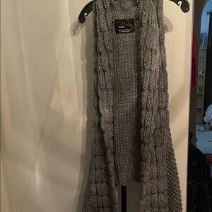 POL Textured Gray Women's Cardigan